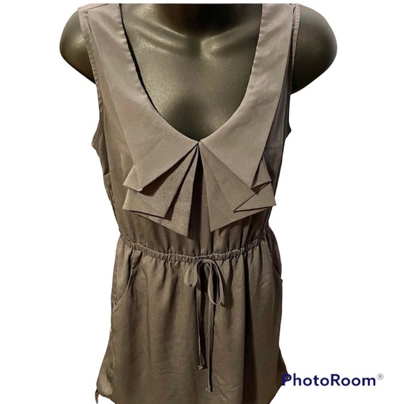 Bebop Sleeveless Grey Dress w/ Pockets - Picture 1 of 6